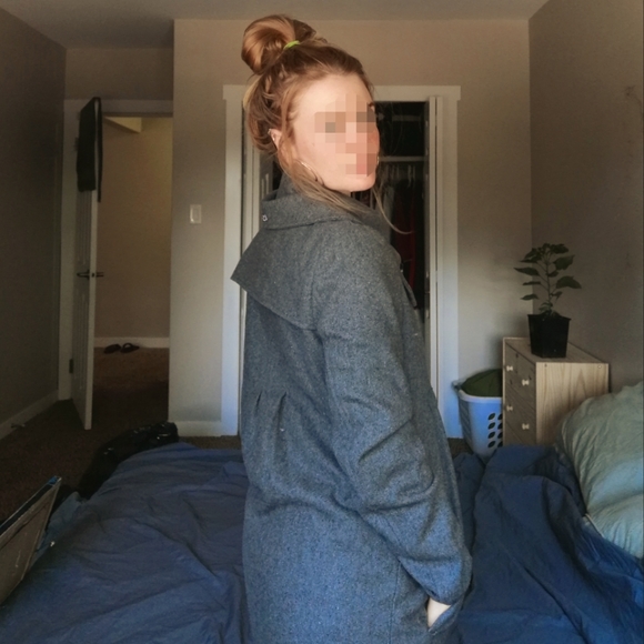 Grey Roxy Peacoat - Picture 4 of 5